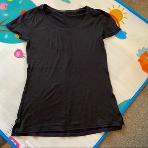 Lululemon Scoop Neck Striped Tee